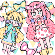托卡粉彩少女换装